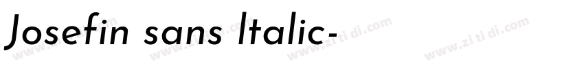 Josefin sans ltalic字体转换